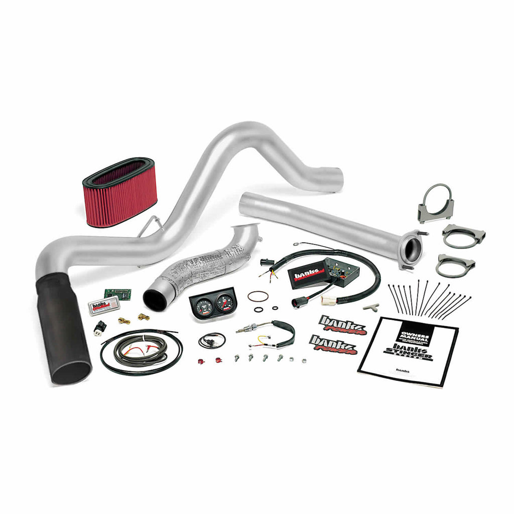 94-95.5-Ford-7.3L-Auto-Stinger-System---Ss-Single-Exhaust-W-Black-Tip