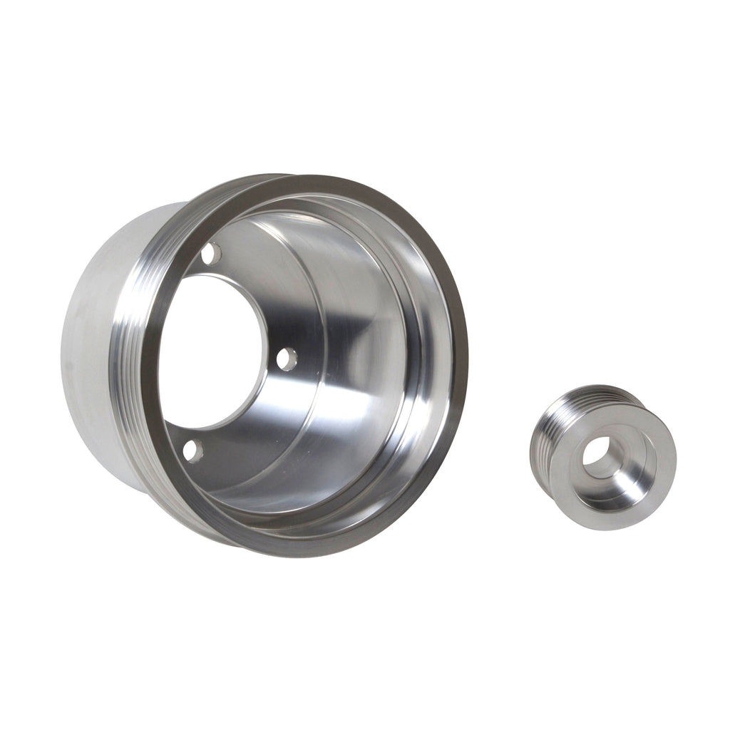 94-98-Mustang-3.8-V6-Underdrive-Pulley-Kit---Lightweight-Cnc-Billet-Aluminum-(2Pc)