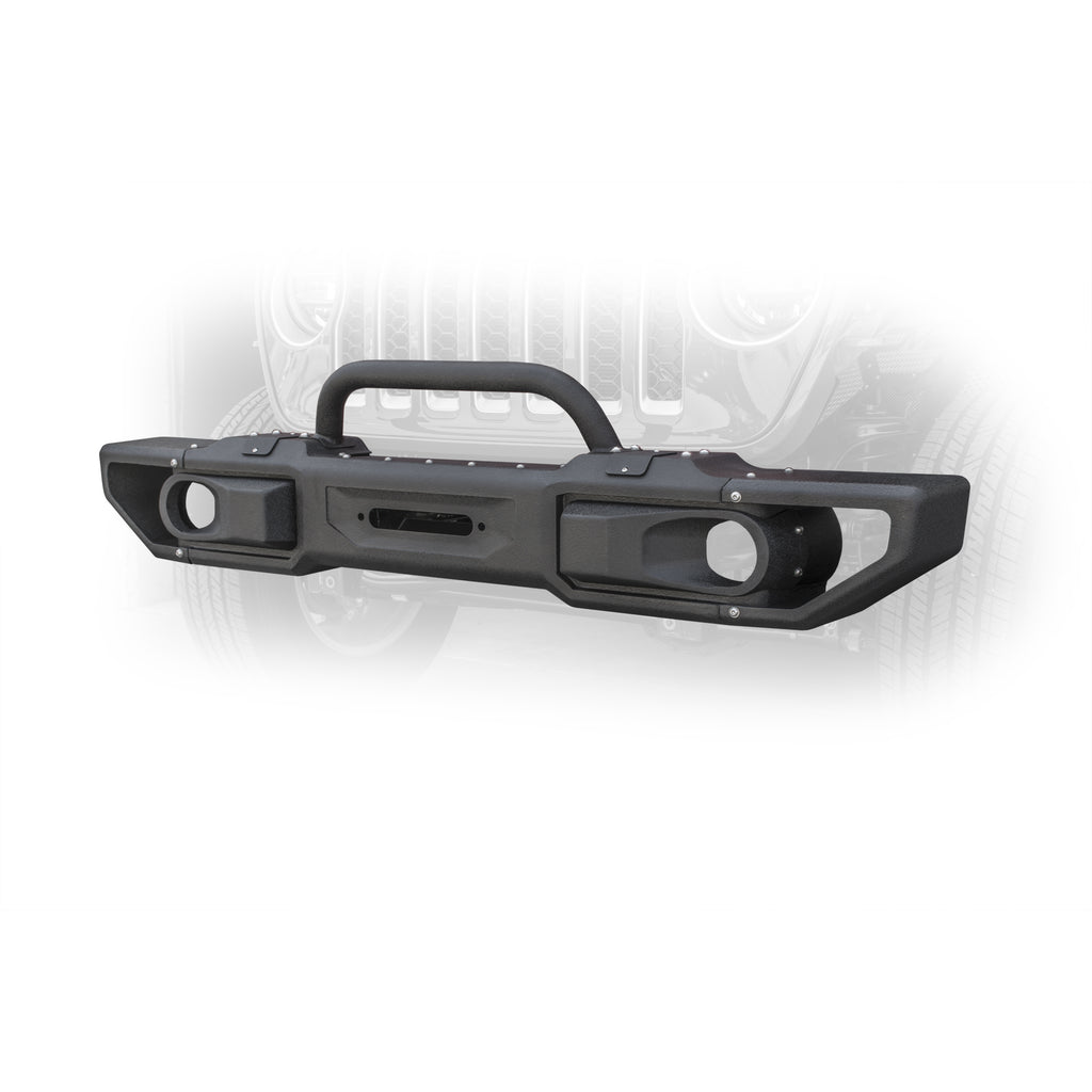 ~(94-Lbs.-66X11x9)~-Jeep-Jl-Modular-Front-Bumper-With-Bull-Bar-18-Present-Wrangler-Jl