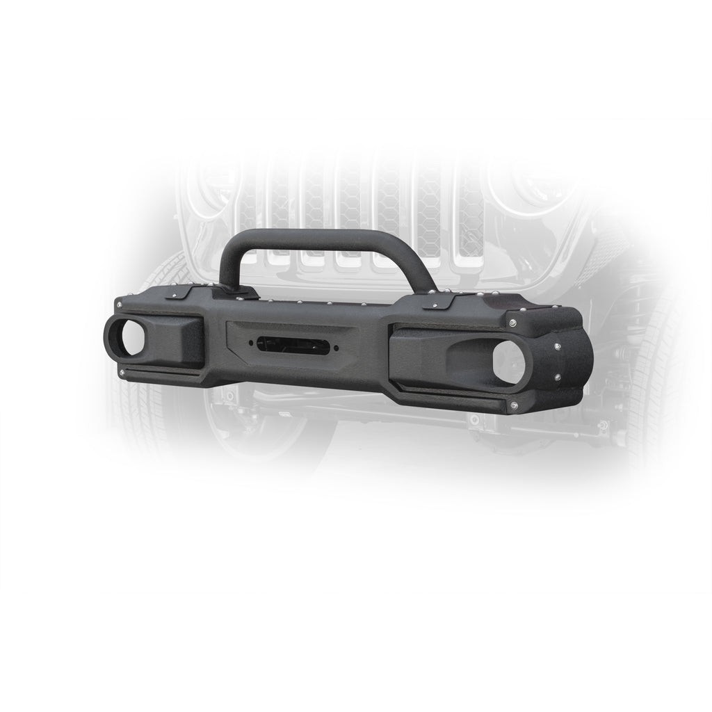 ~(94-Lbs.-66X11x9)~-Jeep-Jl-Modular-Front-Bumper-With-Bull-Bar-18-Present-Wrangler-Jl