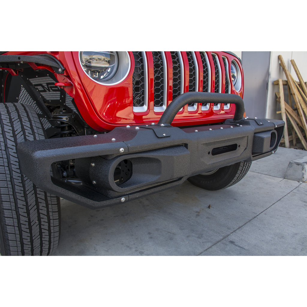 ~(94-Lbs.-66X11x9)~-Jeep-Jl-Modular-Front-Bumper-With-Bull-Bar-18-Present-Wrangler-Jl