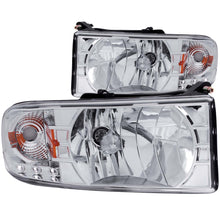 Load image into Gallery viewer, 9401-Ram-Crystal-Clear-Chrome-WLed-Amber-Headlights-DriverPassenger