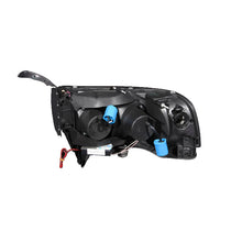 Load image into Gallery viewer, 9401-Ram-Headlights-Projector-With-HaloBlack-Clear-With-Amber-Reflectors-DrivePass