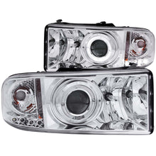 Load image into Gallery viewer, 9401-Ram-Projector-WLed-Halo-Chrome-Clear-Headlights-DriverPassenger
