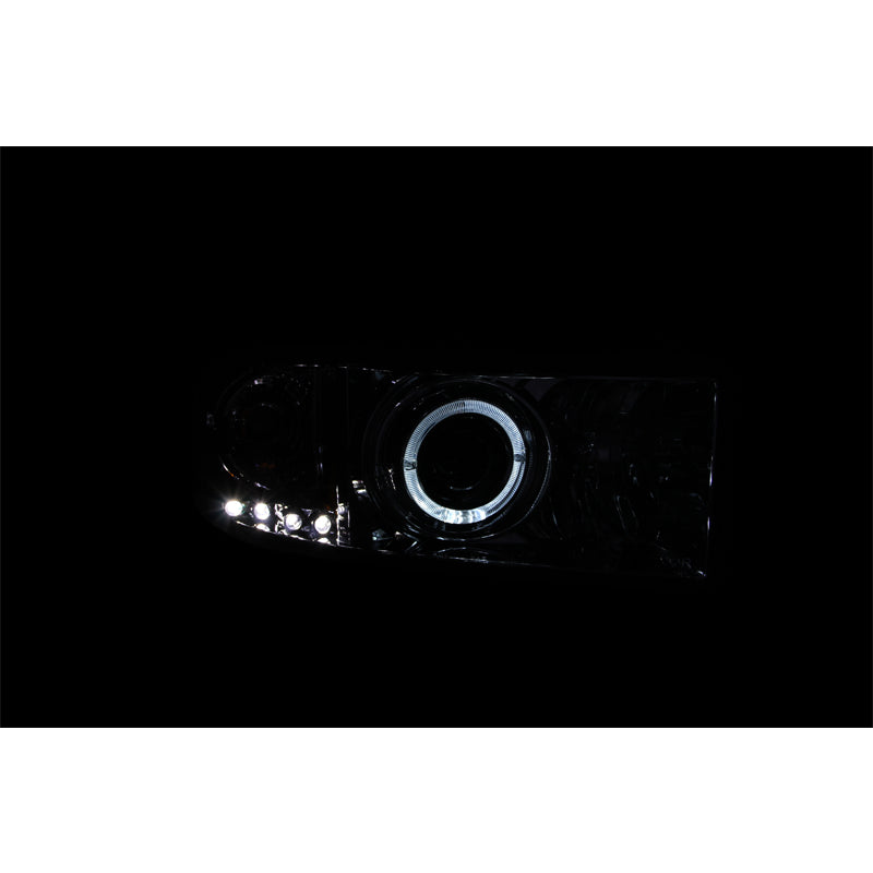 9401-Ram-Projector-WLed-Halo-Chrome-Clear-Headlights-DriverPassenger