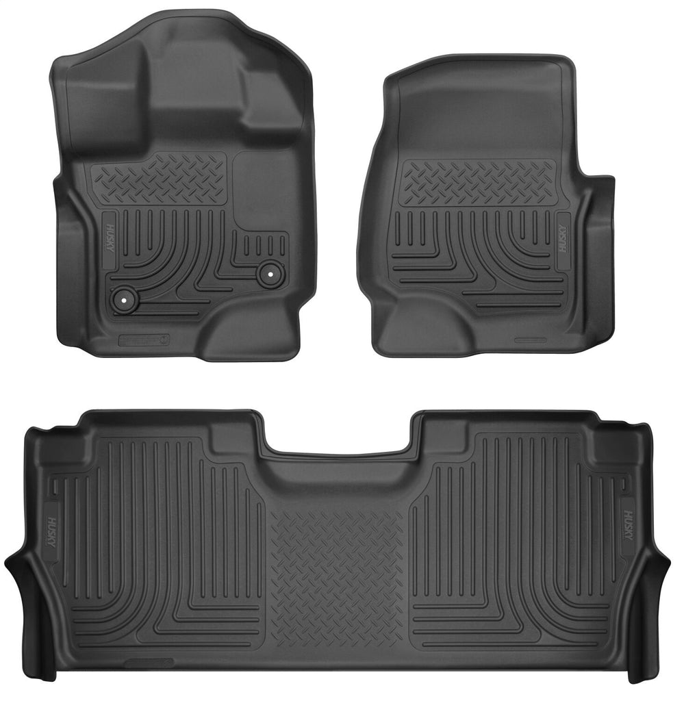 Husky Liners 53468 X-act Contour-Front/2nd Seat Floor Liners for Select Ford F-150, Ford F-150 Lightning