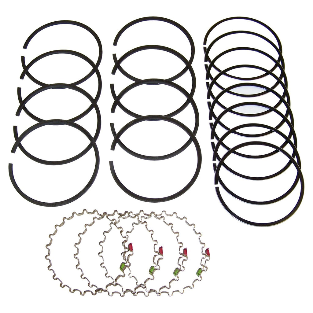 Crown Automotive Jeep Replacement 941889 Piston Ring Set for 41-71 for Jeep / Willys Models w/ 4 Cyl Eng, .040" Oversized for Select Jeep CJ3, Jeep CJ5, Jeep CJ6, Jeep Commando, Jeep FC150, Jeep Willys, Willys 4-73 Sedan Delivery, Willys 4-75 Sedan