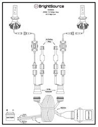 BrightSource 944064 LED Kit; H13; High/Low; w/Opticoupler; 3 Year Warranty; - Truck Part Superstore
