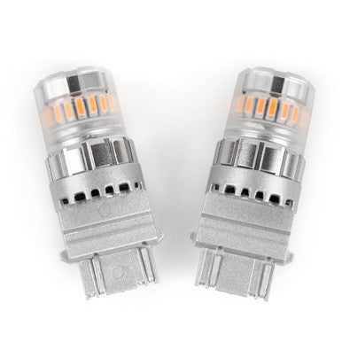 Grote 94853-4 Amber LED Replacement Bulbs, Industry Standard #3157NA, Wedge Base