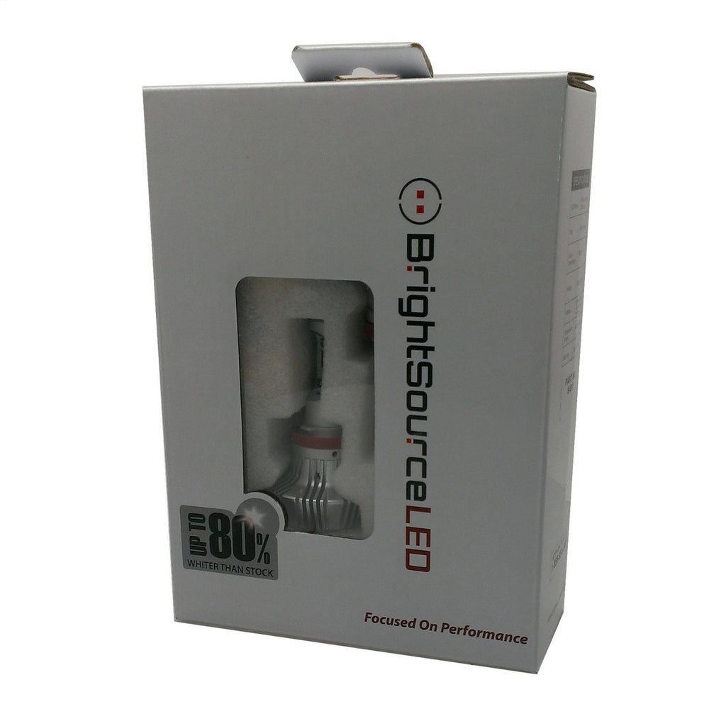 BrightSource 94910 LED Bulb; Twin Pack; H10; Aluminum Heat Sink LED; 6500K; 2 Year Warranty; - Truck Part Superstore