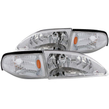 Load image into Gallery viewer, 9498-Mustang-Crystal-Clear-WAmber-Reflectors-Headlights
