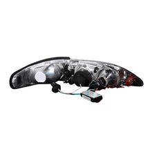 Load image into Gallery viewer, 9498-Mustang-Headlights-1-Pc-Black-Clear-Projector-WCcfl-Halos