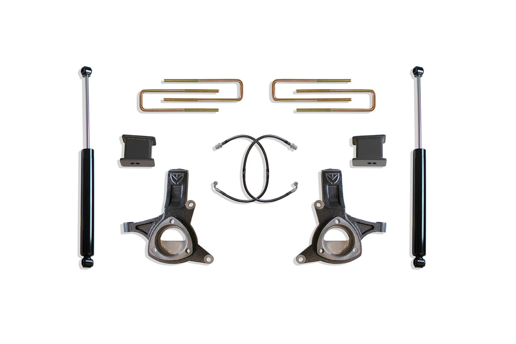 16-18-Gm-C1500-2Wd-WStamped-Steel-Susp.-5In3In-Maxpro-Spindle-Lift-Kit-W-Shocks