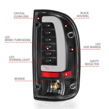 Load image into Gallery viewer, 95-00-Toyota-Tacoma-Led-Taillights-Black-Housing-Clear-Lens-(Pair)