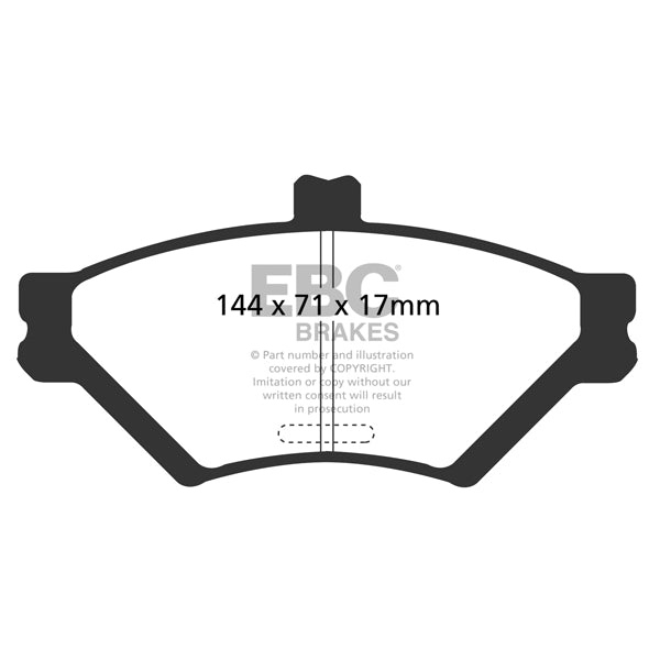 95-97-Ford-Crown-Victoria-4.6-(Phenolic-Pistons)-Greenstuff-Front-Brake-Pads