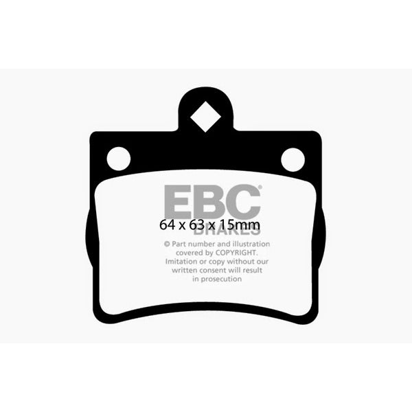 95-97-Mercedes-Benz-C220-(W202)-2.2-(Single-Pin-Rear)-Greenstuff-Rear-Brake-Pads