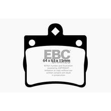 Load image into Gallery viewer, 95-97-Mercedes-Benz-C220-(W202)-2.2-(Single-Pin-Rear)-Yellowstuff-Rear-Brake-Pads