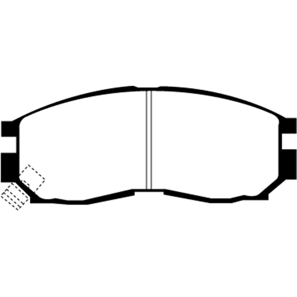 95-99-Chrysler-Sebring-Coupe-2.0-Greenstuff-Front-Brake-Pads