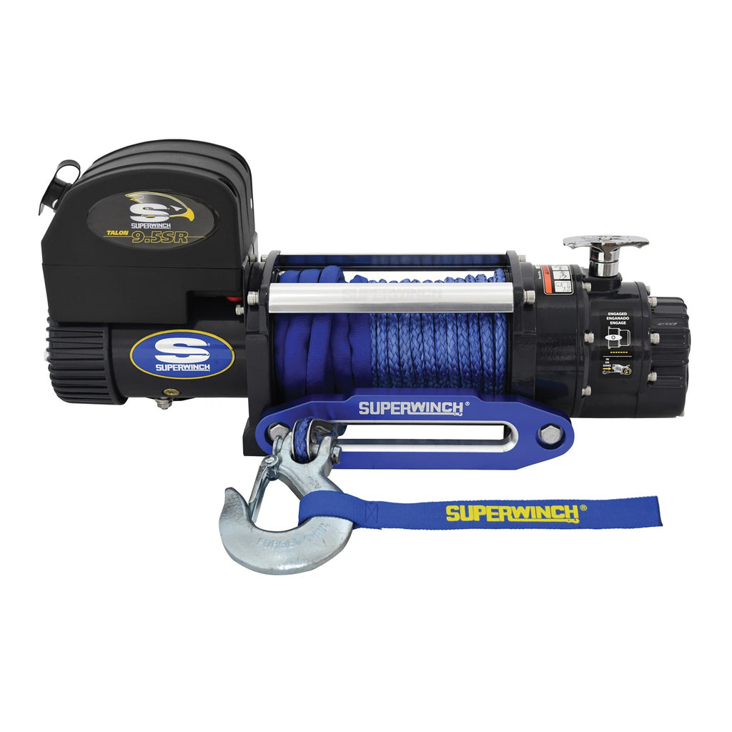 9500-Lbs-12V-Dc-38In-X-80Ft-Synthetic-Rope-Talon-9.5Sr-Winch