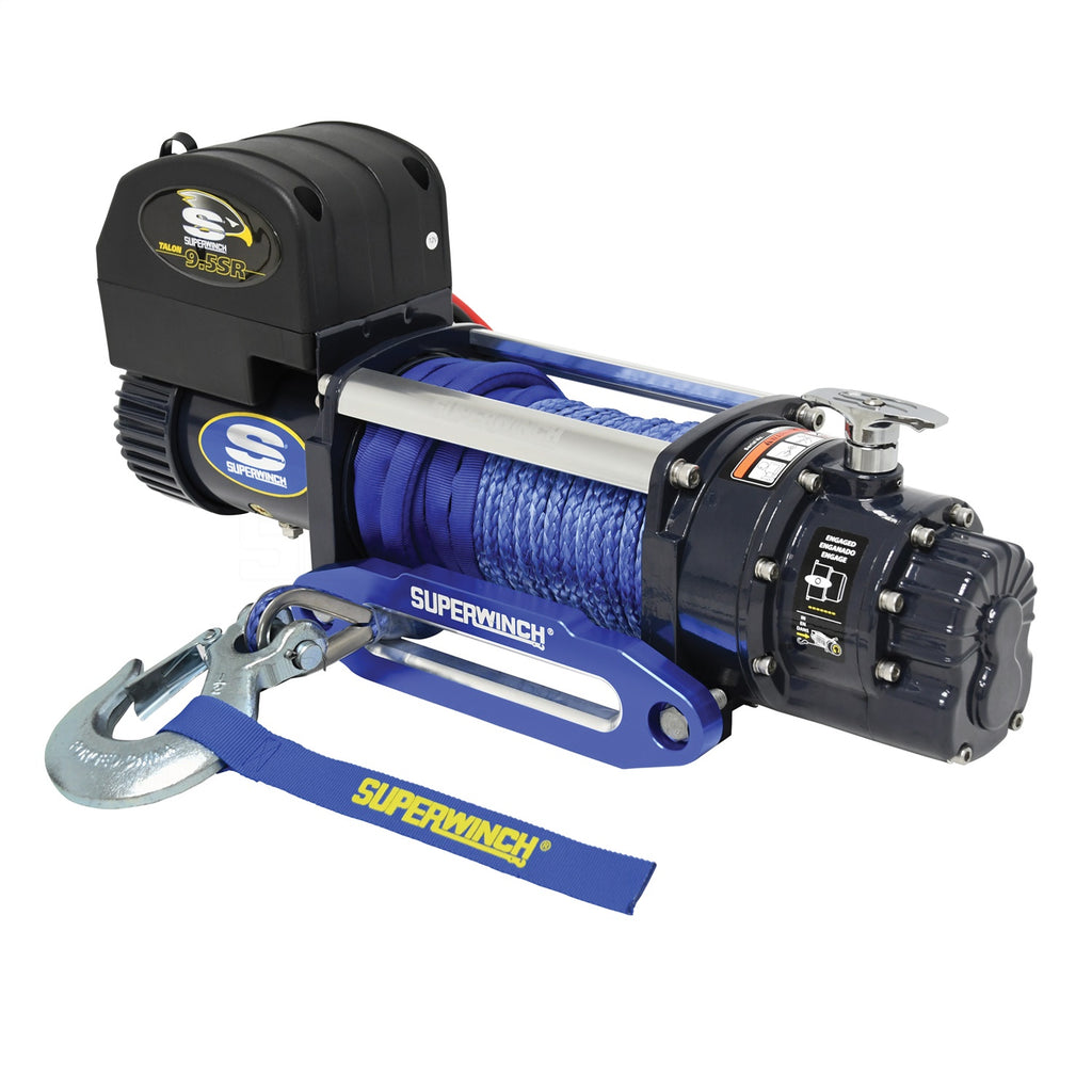 9500-Lbs-12V-Dc-38In-X-80Ft-Synthetic-Rope-Talon-9.5Sr-Winch