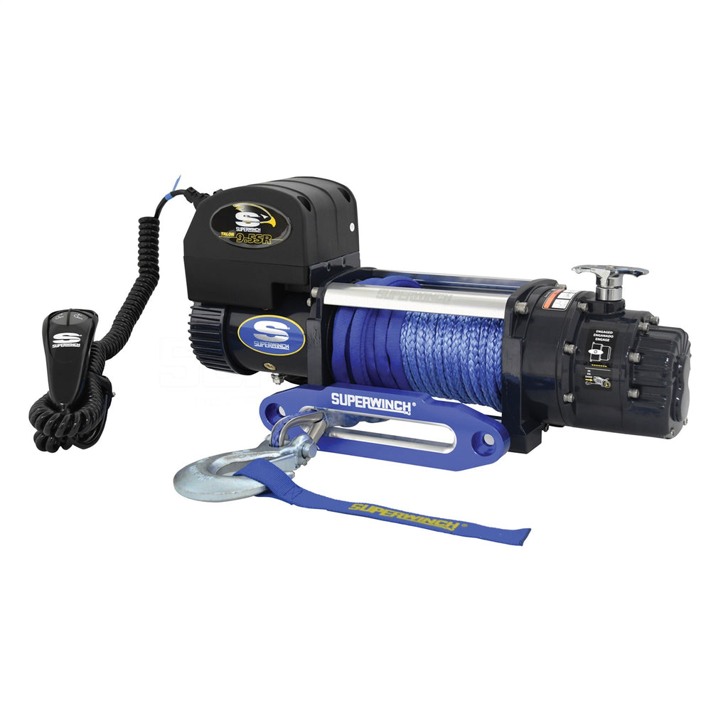 9500-Lbs-12V-Dc-38In-X-80Ft-Synthetic-Rope-Talon-9.5Sr-Winch