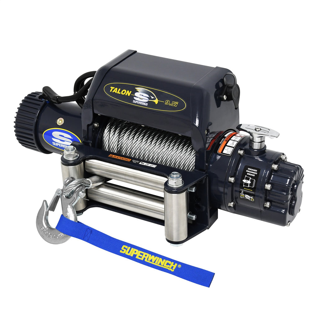 9500-Lbs-12V-Dc-38In-X-85Ft-Steel-Rope-Talon---Navy-Blue