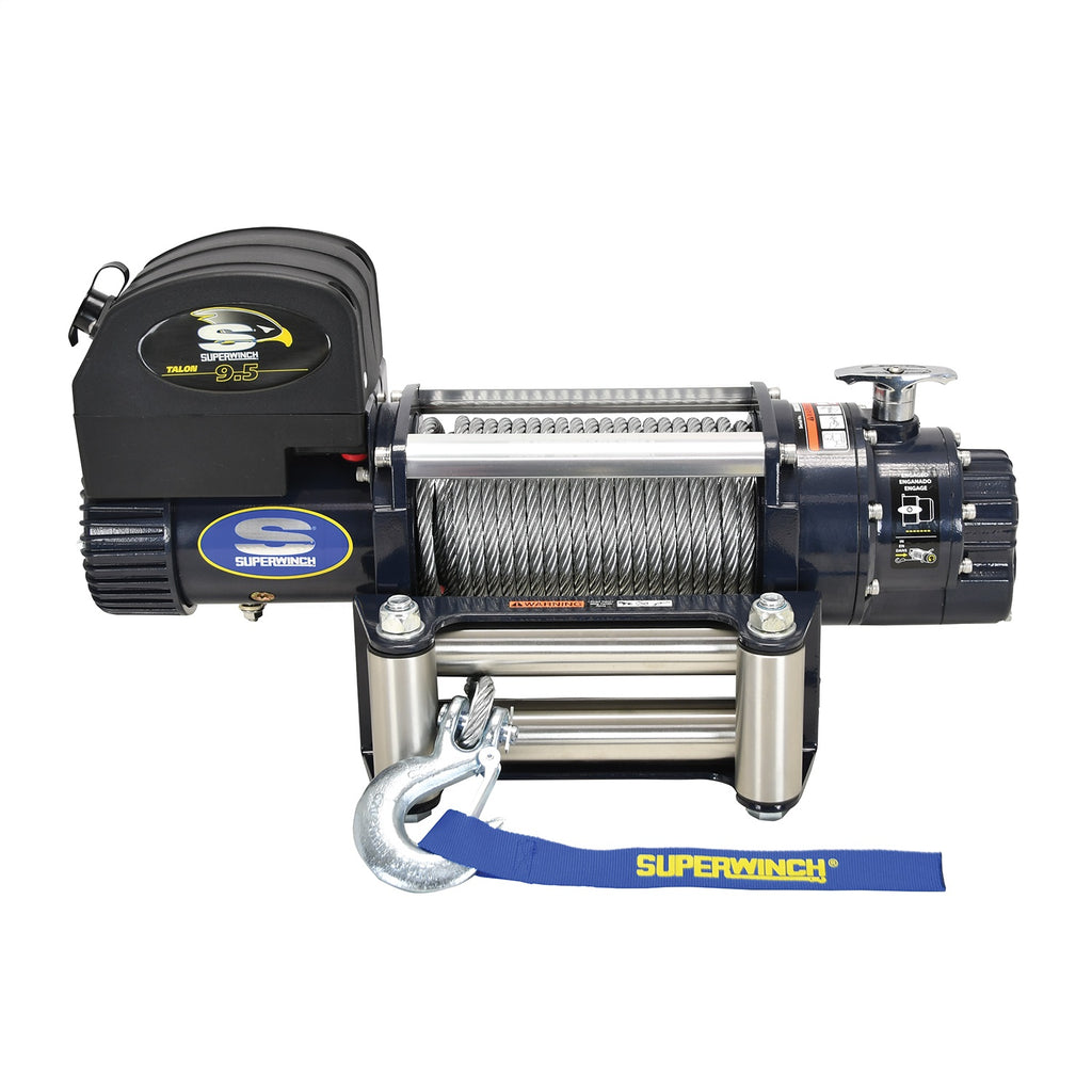 9500-Lbs-12V-Dc-38In-X-85Ft-Steel-Rope-Talon-9.5-Winch