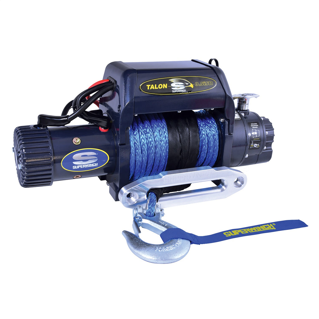 9500-Lbs-Integrated-12V-Dc-38In-X-80Ft-Synthetic-Rope-Talon-9.5Isr-Winch