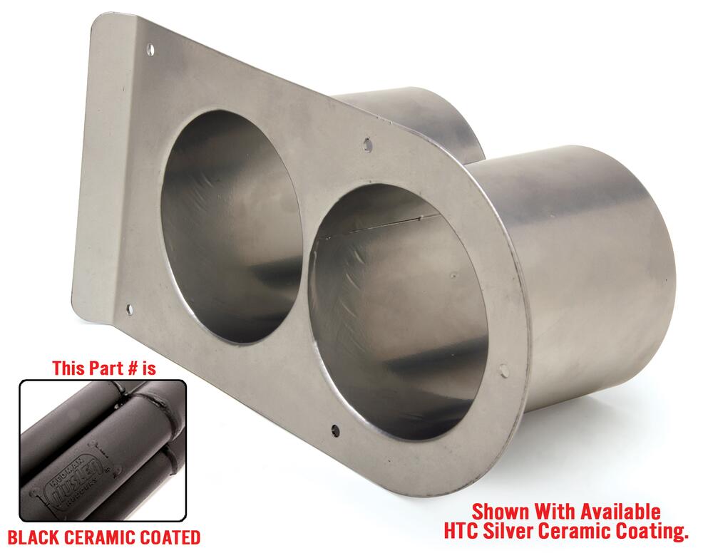 Racecar-Tail-Pipe-Savers;-3-12-In.-Dual-Outlet-Design--Black-Maxx