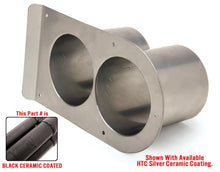 Load image into Gallery viewer, Racecar-Tail-Pipe-Savers;-3-12-In.-Dual-Outlet-Design--Black-Maxx