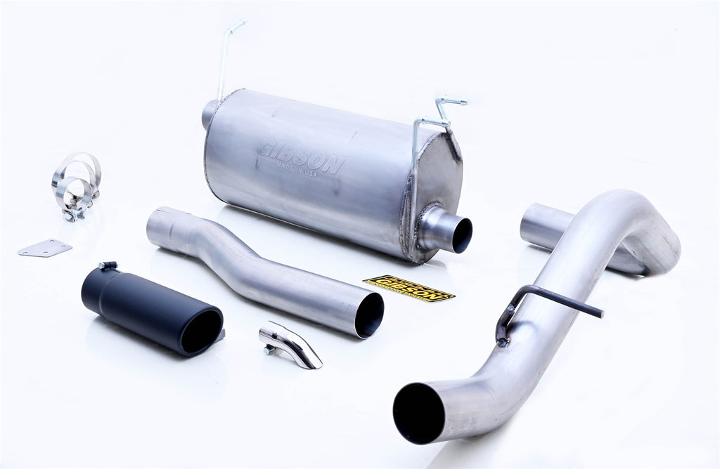 Gibson Performance Exhaust 956013SB Motorhome Power Cat-Back Single Exhaust System; Black Elite for Select Ford F-53 Motorhome Chassis