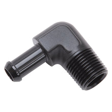 Load image into Gallery viewer, Hose-End-90-Deg-12In-Npt-To-38In-Barb-Black-Anodize