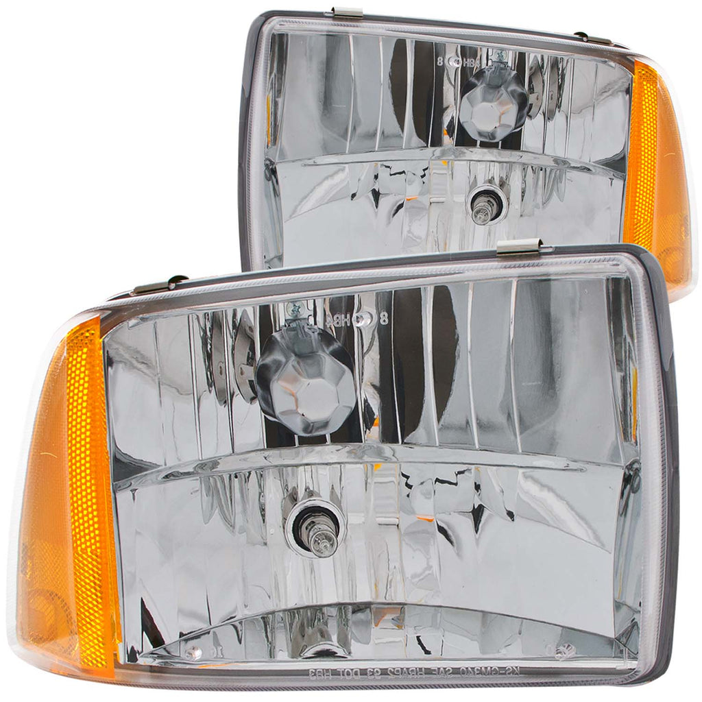 9597-Blazer-Headlights-Crystal-Clear-With-Amber-Reflectors-DriverPassenger