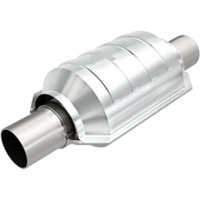 Load image into Gallery viewer, MagnaFlow Exhaust Products 53104 Standard Grade Universal Catalytic Converter for Select Acura EL, Acura NSX, Ford Taurus, Honda Accord, Honda Prelude, Lincoln Continental, MG MGB, Mercedes-Benz 260E, Mercedes-Benz 300E, Mercedes-Benz 300TE, Merkur