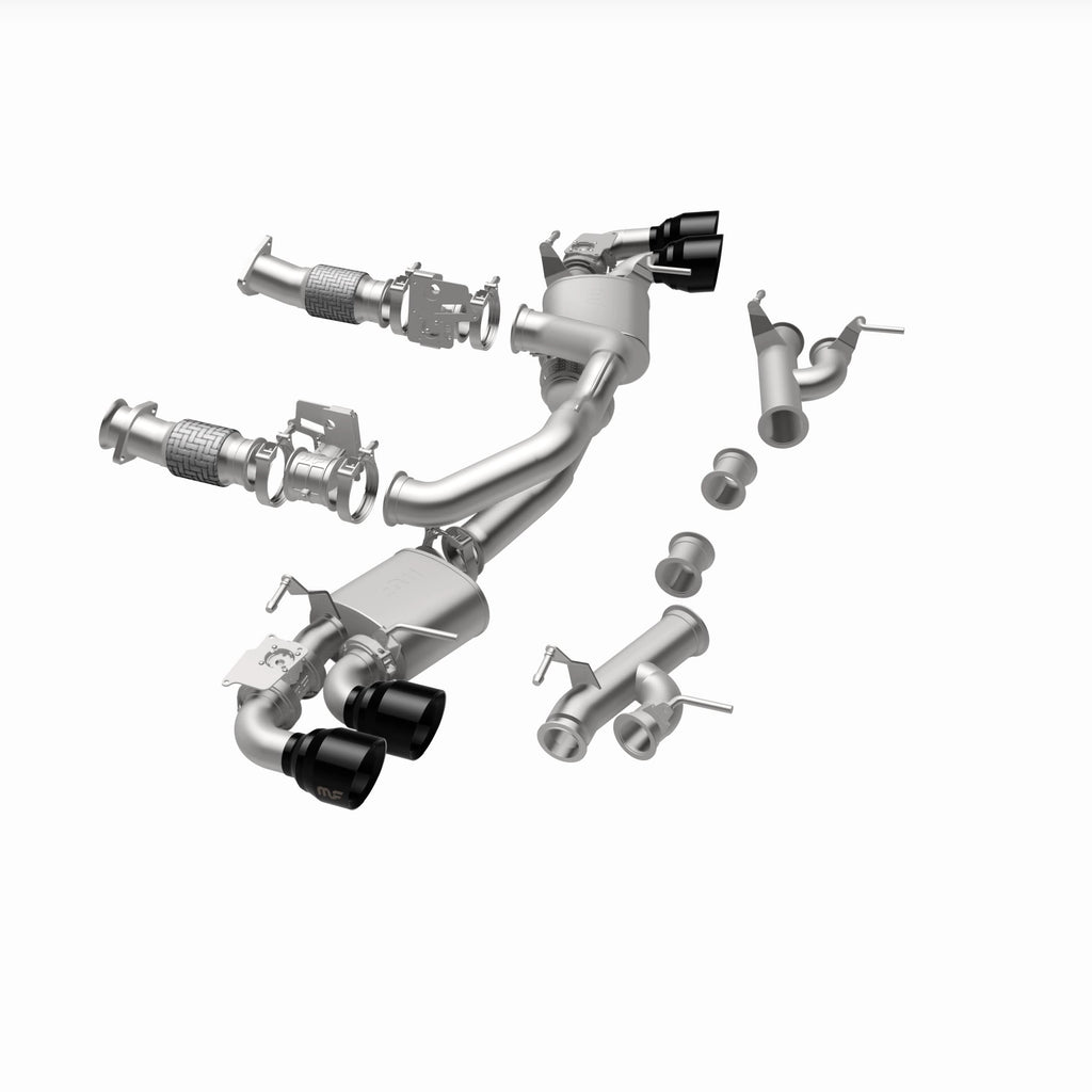 MagnaFlow Exhaust Products 19545 xMOD Series Black Chrome Tips Cat-Back System for Select Chevrolet Corvette