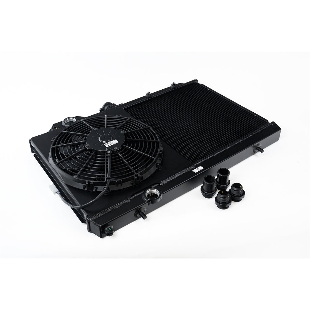 96-07-Mitsubishi-Evo-456789-Full-Slim-Radiator-W12In-Fan--Shroud-16An---Black