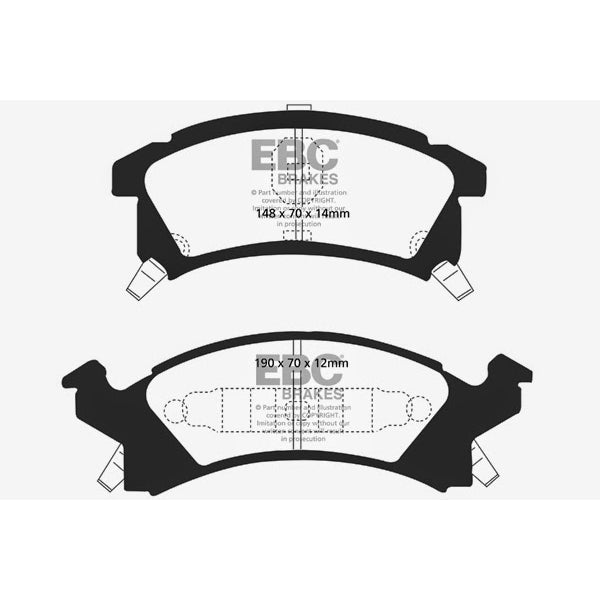 96-98-Buick-Skylark-2.4-Greenstuff-Front-Brake-Pads