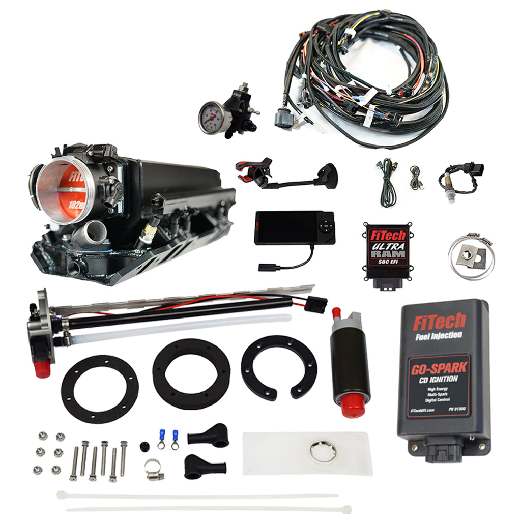 FiTech Fuel Injection 96332 Ultra Ram 800 HP Chevy Big Block Rectangle Port EFI System Master Kit