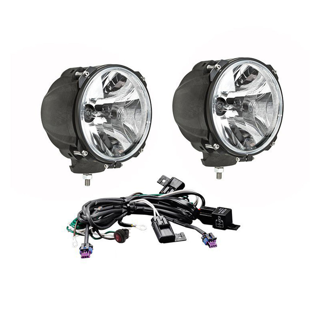 KC HiLiTES 96422 KC CARBON POD HID 7in Spot 2-Light System Universal