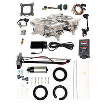 Load image into Gallery viewer, FiTech Fuel Injection 96461 Go EFI 2x4 625 HP Bright Aluminum EFI System Master Kit