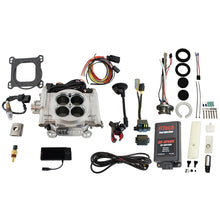 Load image into Gallery viewer, FiTech Fuel Injection 96501 Go EFI 4 600 HP Bright Aluminum EFI System Master Kit
