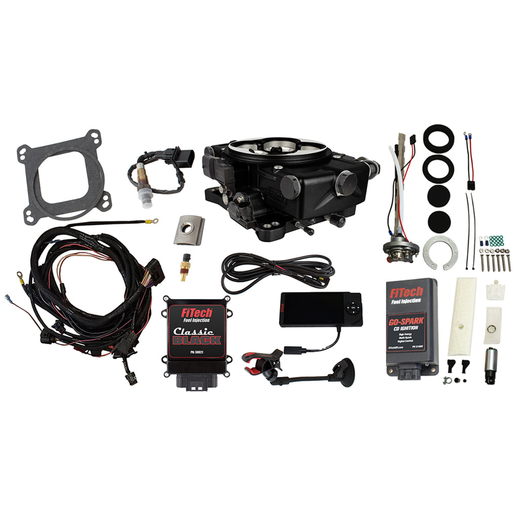 FiTech Fuel Injection 96521 Go EFI Classic Gold 650 HP EFI System Master Kit