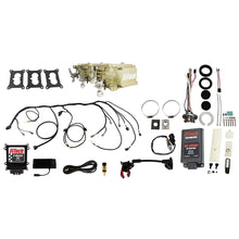 Load image into Gallery viewer, FiTech Fuel Injection 96532 Go EFI 3x2 Tri Power 600 HP Classic Gold EFI System Master Kit