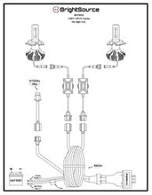Load image into Gallery viewer, BrightSource 967994 LED Kit; H4; Aluminum Heat Sink; 6500K; 2 year warranty; - Truck Part Superstore