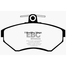 Load image into Gallery viewer, 97-02-Volkswagen-Cabriolet-2.0-Greenstuff-Front-Brake-Pads