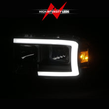 Load image into Gallery viewer, 97-04-Dodge-DakotaDurango-Crystal-Headlight-Set-W-Light-Bar-Black-Housing