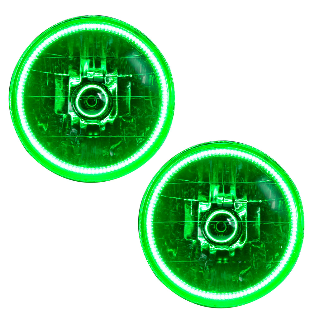 97-06-Jeep-Wrangler-Tj-Pre-Assembled-Led-Halo-Headlights--Green