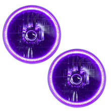 Load image into Gallery viewer, 97-06-Jeep-Wrangler-Tj-Pre-Assembled-Led-Halo-Headlights--UvPurple