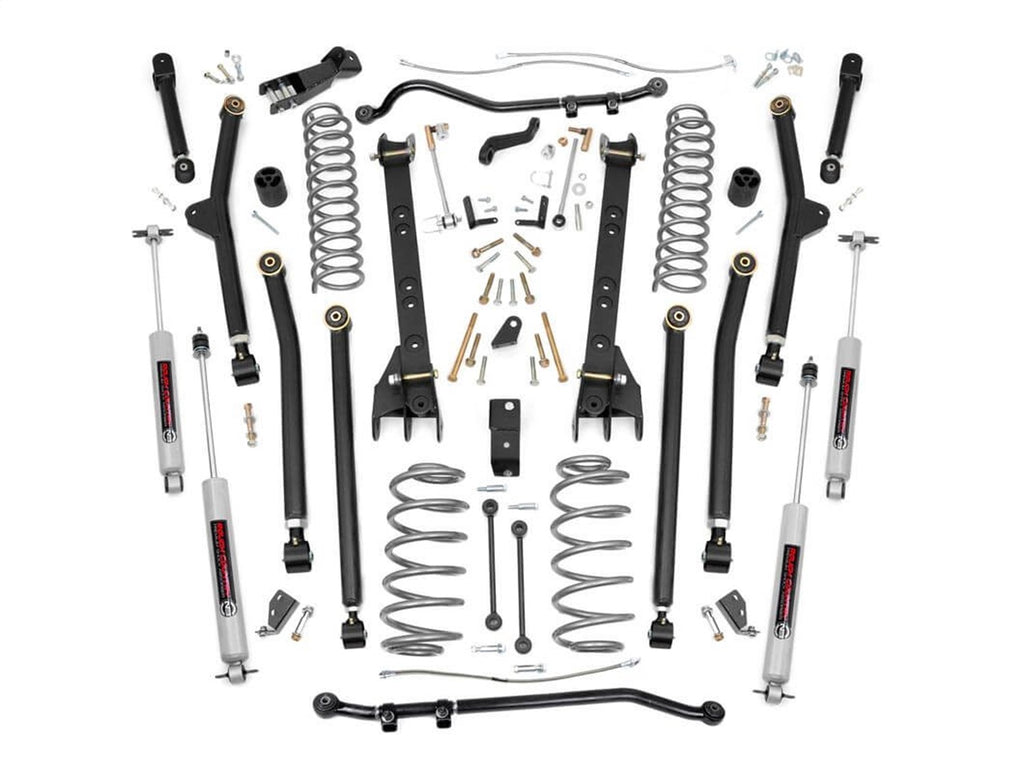 Rough Country 63830 X-Series Suspension Lift Kit w/Shocks for Select Jeep Wrangler