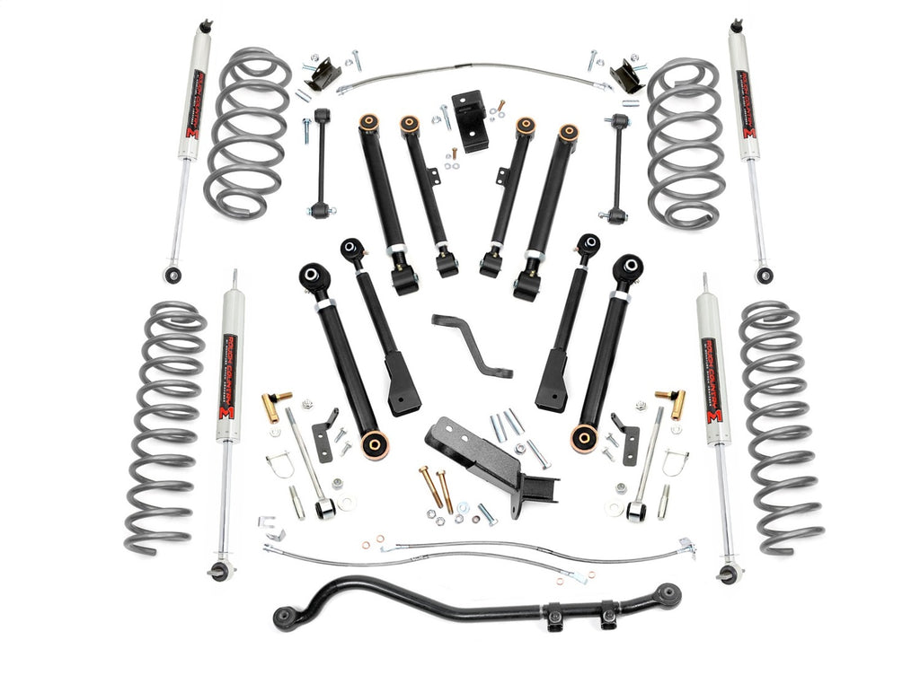 Rough Country 66140 Suspension Lift Kit w/Shocks for Select Jeep TJ, Jeep Wrangler